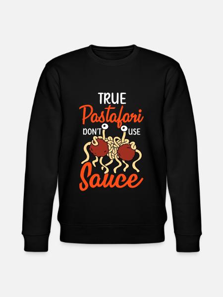 Flying Spaghetti Monster FSM - Stanley/Stella CHANGER Unisex Organic Sweatshirt - black