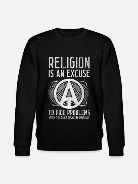 Atheist Atheism - Stanley/Stella CHANGER Unisex Organic Sweatshirt - black