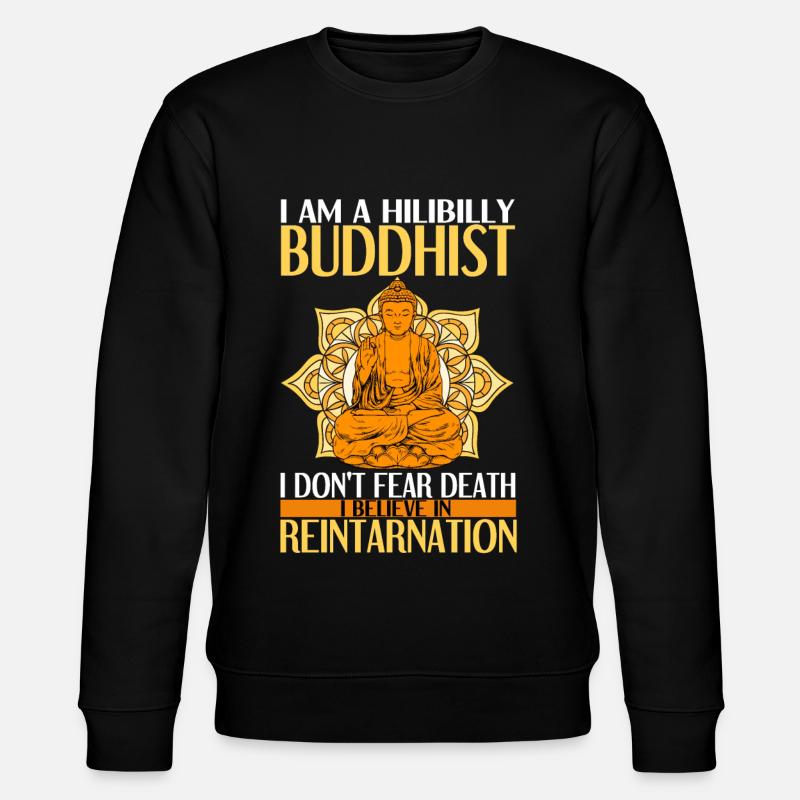 Buddhismus Buddha - Stanley/Stella Unisex Bio-Sweatshirt CHANGER  - Schwarz