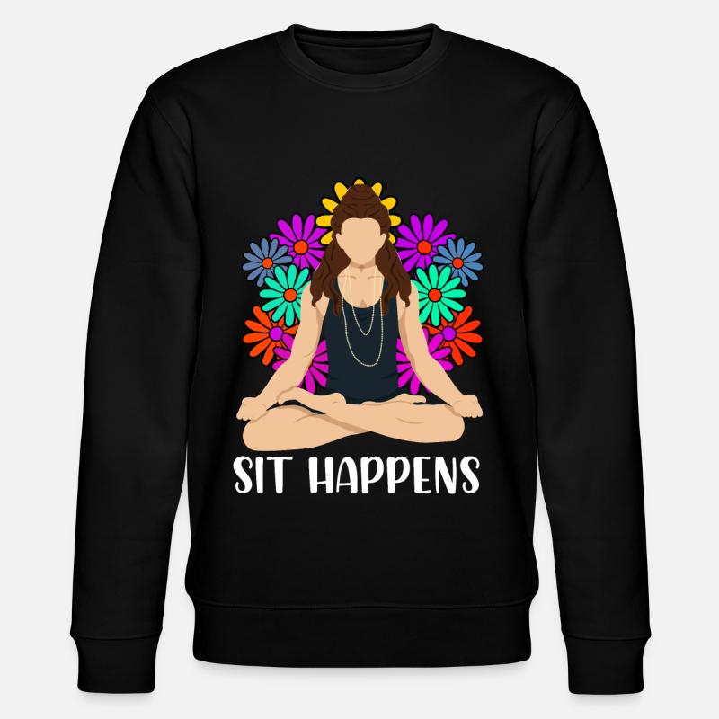 Méditation Méditerranéenne - Sweat bio CHANGER Stanley/Stella Unisexe - noir
