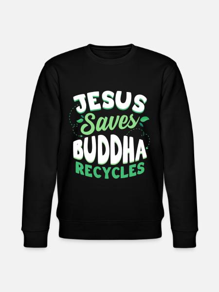 Buddhism Buddhist - Stanley/Stella CHANGER Unisex Organic Sweatshirt - black