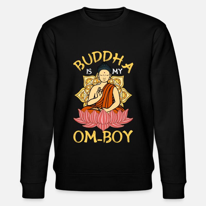 Buddhism Buddhist - Stanley/Stella CHANGER Unisex Organic Sweatshirt - black