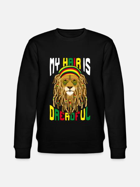 Rastafari Rastafarian Rasta - Stanley/Stella CHANGER Unisex Organic Sweatshirt - black