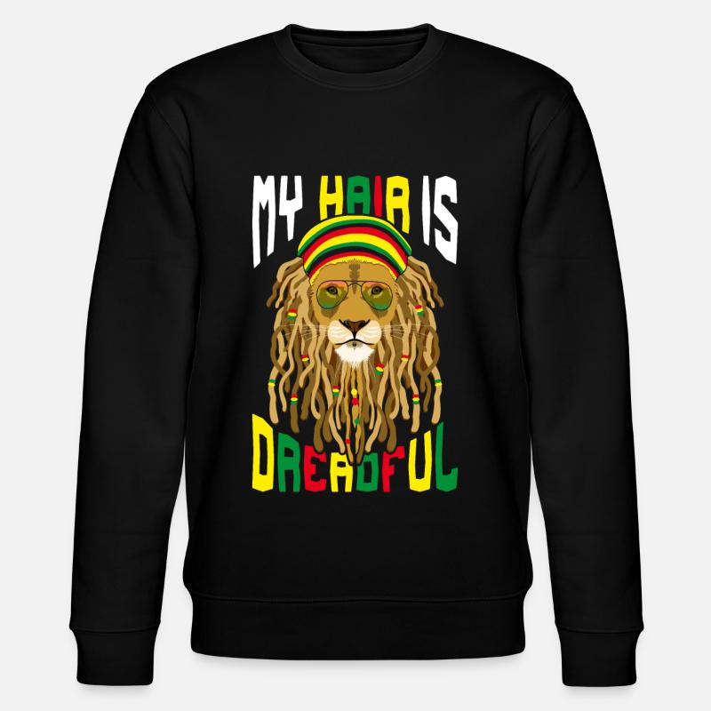 Rastafari Rastafarian Rasta - Stanley/Stella CHANGER Unisex Organic Sweatshirt - black