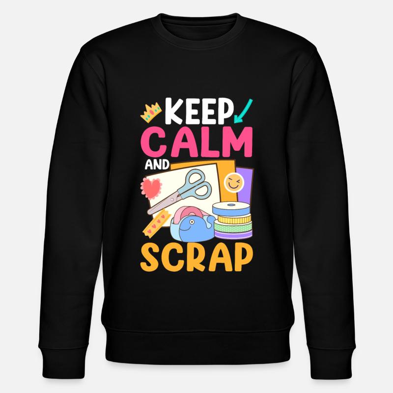Scrapbooking Scrapbooker - Stanley/Stella CHANGER Unisex Organic Sweatshirt - black