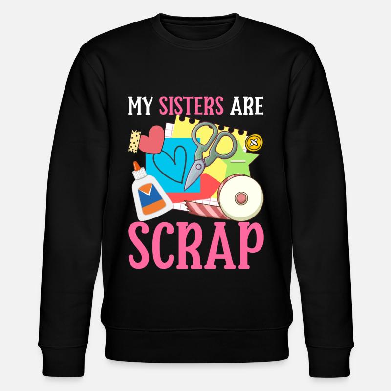 Scrapbooking Scrapbooker - Stanley/Stella CHANGER Unisex Organic Sweatshirt - black