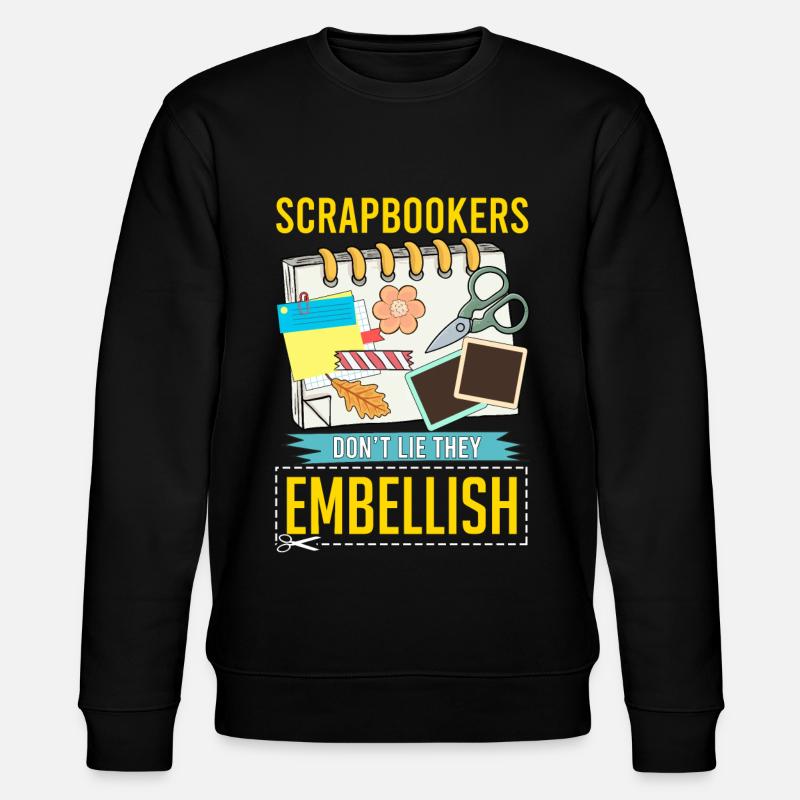 Scrapbooking - Stanley/Stella CHANGER Unisex Organic Sweatshirt - black