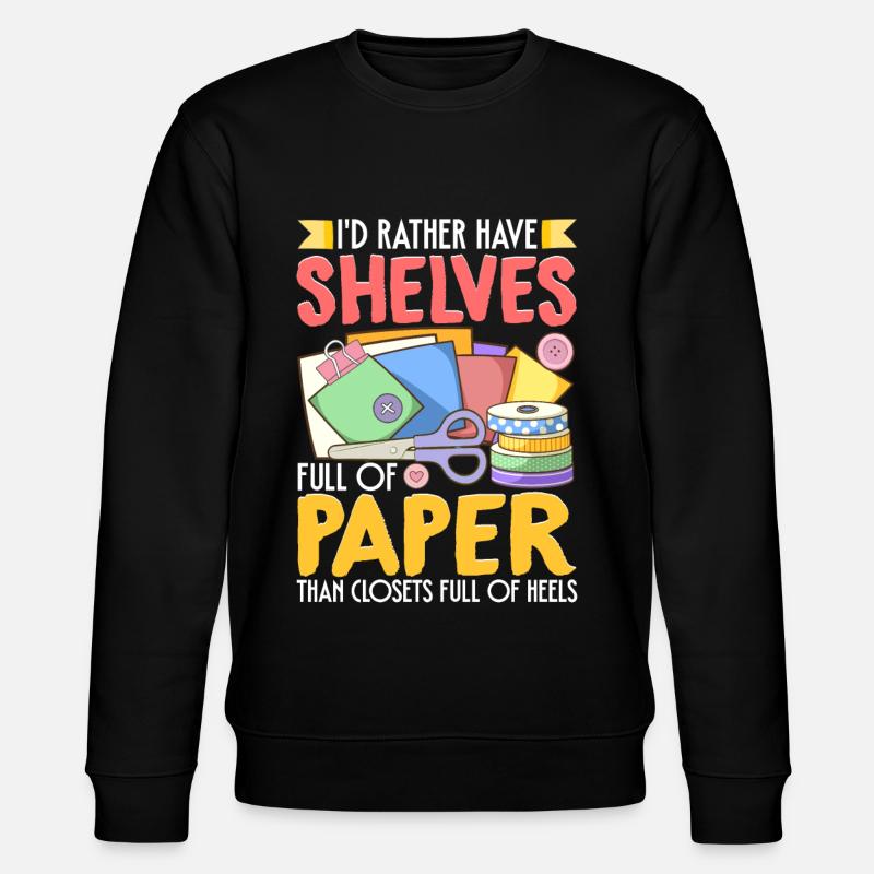 Scrapbooking Scrapbooker - Stanley/Stella CHANGER Unisex Organic Sweatshirt - black