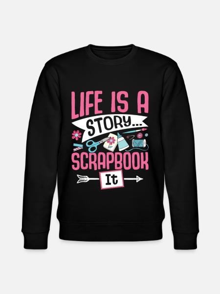 Scrapbooking Scrapbooker - Stanley/Stella CHANGER Unisex Organic Sweatshirt - black
