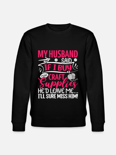 Crafting Crafter - Stanley/Stella CHANGER Unisex Organic Sweatshirt - black