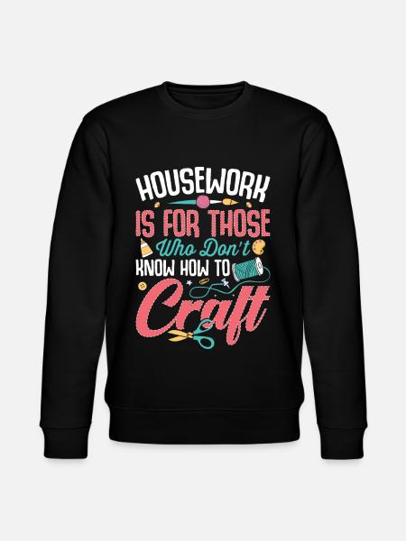 Crafting Crafter - Stanley/Stella CHANGER Unisex Organic Sweatshirt - black