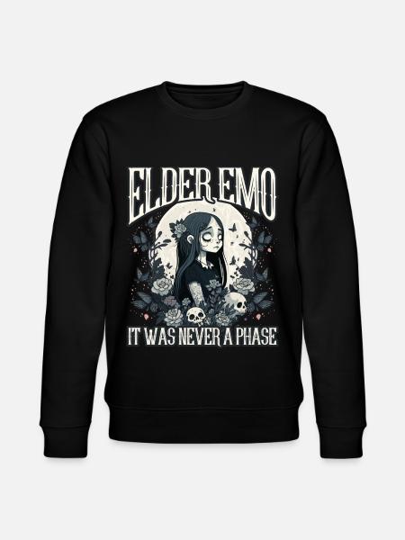 Lustiger Emo-Junge Emo-Mädchen - Stanley/Stella Unisex Bio-Sweatshirt CHANGER  - Schwarz