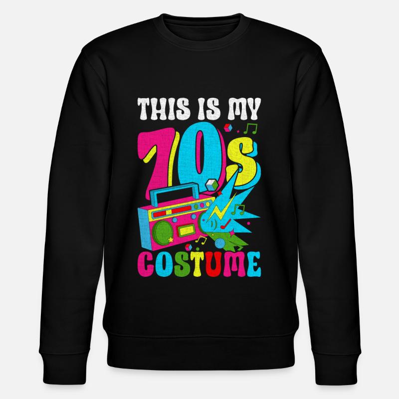 Hippie Retro Vaporwave - Stanley/Stella CHANGER Unisex Organic Sweatshirt - black