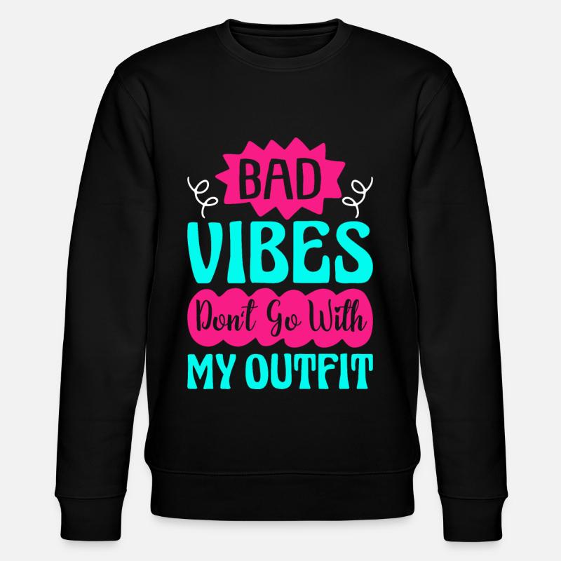 Hippie Frieden Groovy - Stanley/Stella Unisex Bio-Sweatshirt CHANGER  - Schwarz