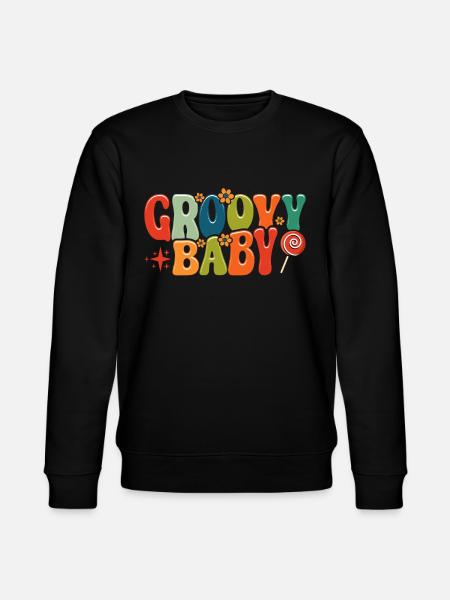 Hippie Peace - Stanley/Stella CHANGER Unisex Organic Sweatshirt - black