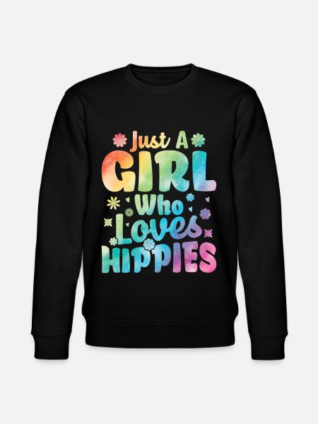 Peace Tie Dyeing Groovy - Stanley/Stella CHANGER Unisex Organic Sweatshirt - black