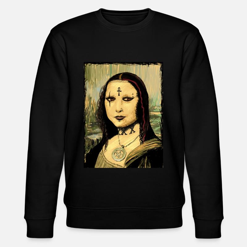 Goth gothique Mona Lisa - Sweat bio CHANGER Stanley/Stella Unisexe - noir