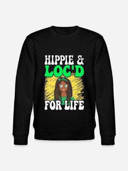 Dreadlocks Rasta - Stanley/Stella CHANGER Unisex Organic Sweatshirt - black