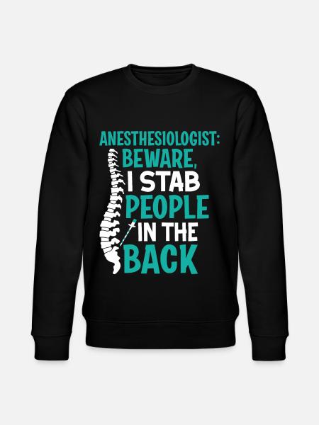 Anesthesiology - Stanley/Stella CHANGER Unisex Organic Sweatshirt - black