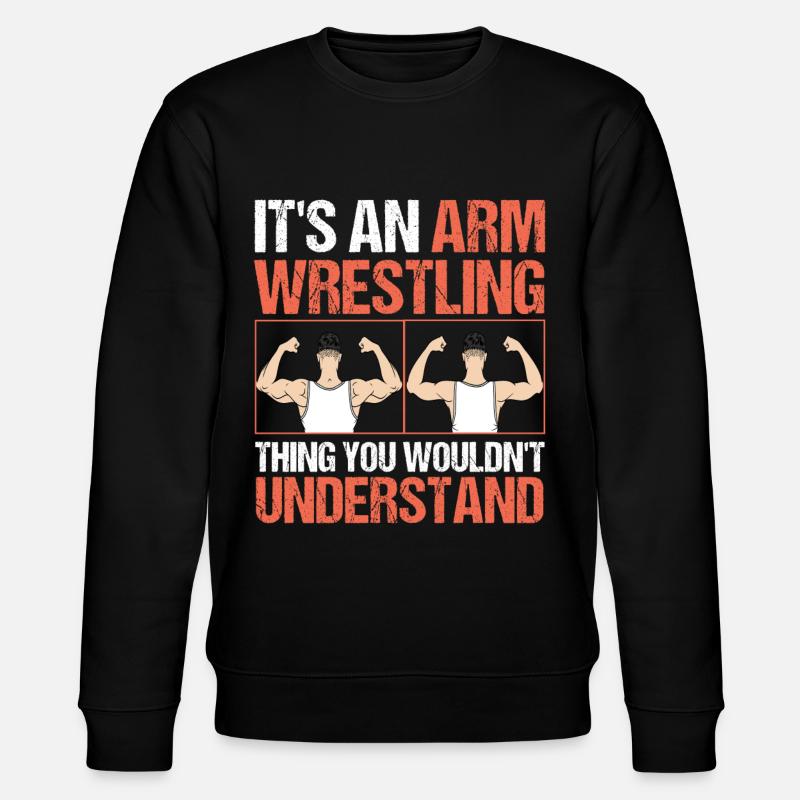 Bras de fer - Sweat bio CHANGER Stanley/Stella Unisexe - noir