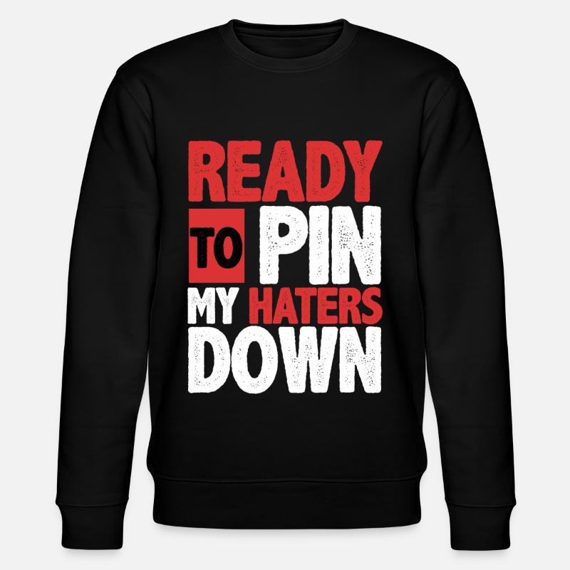 Arm wrestling arm wrestler - Stanley/Stella CHANGER Unisex Organic Sweatshirt - black