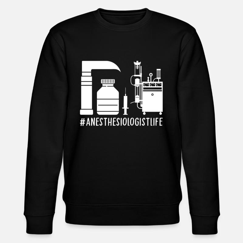 Anesthesiologist Anesthesiology - Stanley/Stella CHANGER Unisex Organic Sweatshirt - black