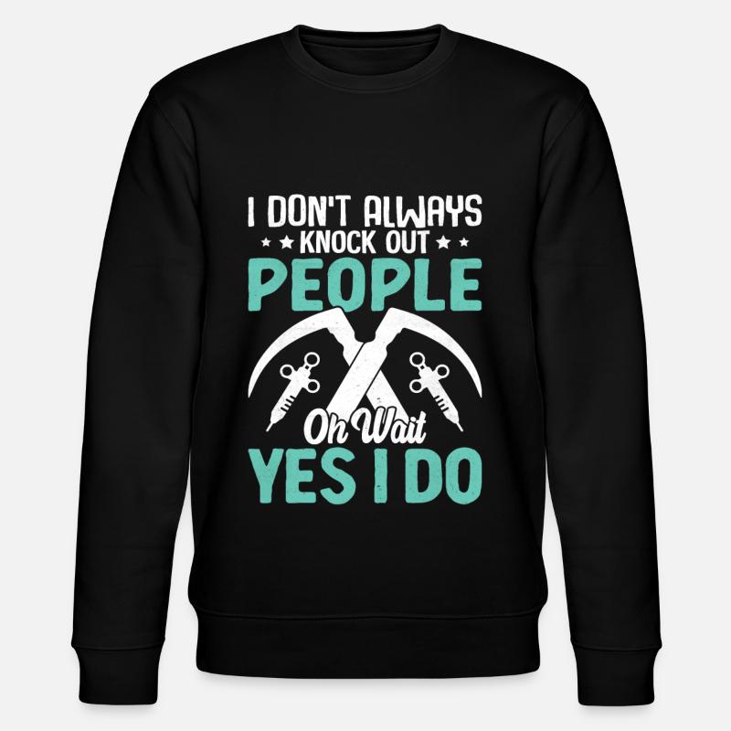 Anesthesiologist Anesthesiology - Stanley/Stella CHANGER Unisex Organic Sweatshirt - black