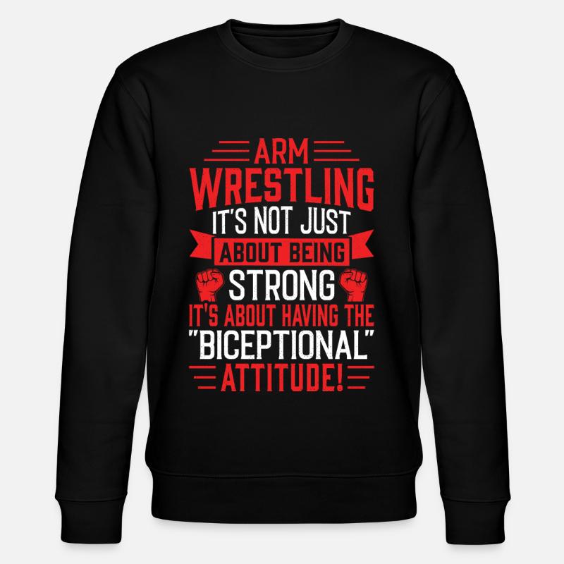 Arm wrestler - Stanley/Stella CHANGER Unisex Organic Sweatshirt - black