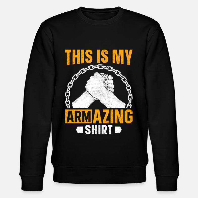 Arm wrestling arm wrestler - Stanley/Stella CHANGER Unisex Organic Sweatshirt - black