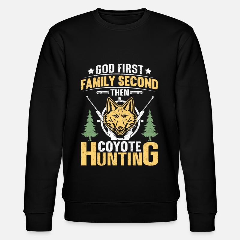 Coyote Hunter Yote - Sweat bio CHANGER Stanley/Stella Unisexe - noir