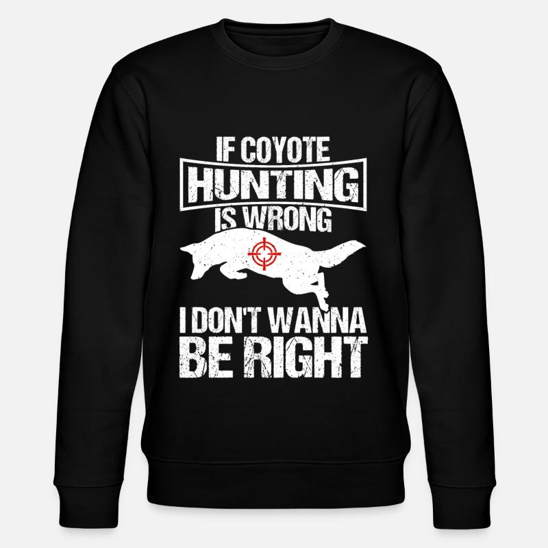 Coyote Hunter Yote - Sweat bio CHANGER Stanley/Stella Unisexe - noir