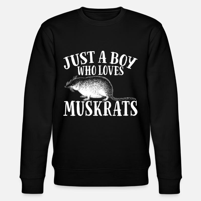 Retro muskrat - Stanley/Stella CHANGER Unisex Organic Sweatshirt - black