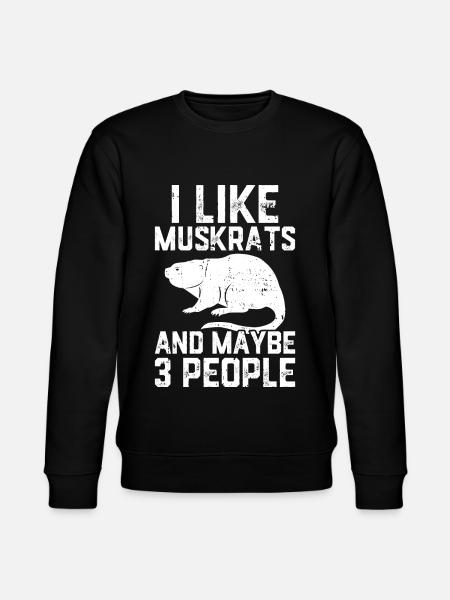Retro muskrat - Stanley/Stella CHANGER Unisex Organic Sweatshirt - black