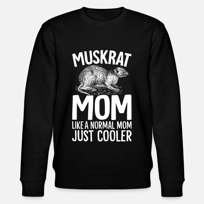 Retro muskrat - Stanley/Stella CHANGER Unisex Organic Sweatshirt - black