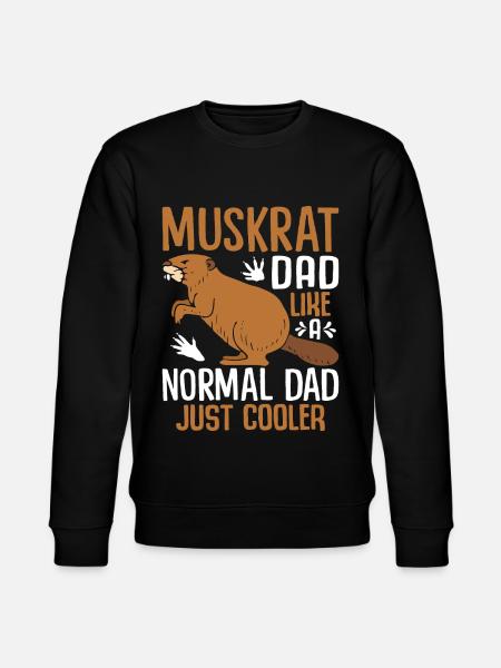 Retro muskrat - Stanley/Stella CHANGER Unisex Organic Sweatshirt - black