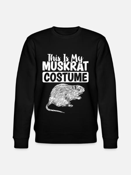 Retro muskrat - Stanley/Stella CHANGER Unisex Organic Sweatshirt - black