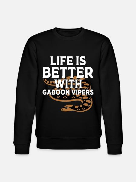 Snake owners - Stanley/Stella CHANGER Unisex Organic Sweatshirt - black