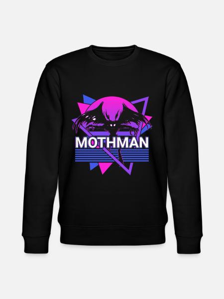 Mothman Crypto Cryptozoology Retro - Stanley/Stella CHANGER Unisex Organic Sweatshirt - black