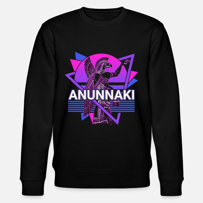 Anunnaki Antike Sumerer Babylonier Assyrer - Stanley/Stella Unisex Bio-Sweatshirt CHANGER  - Schwarz