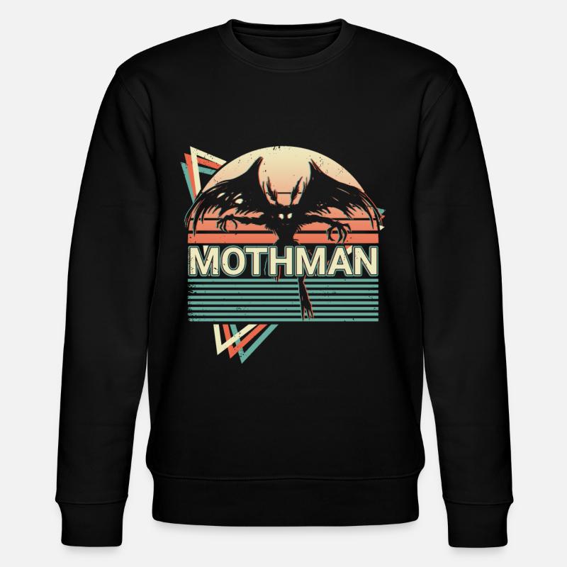 Mothman Crypto Cryptozoologie Rétro - Sweat bio CHANGER Stanley/Stella Unisexe - noir