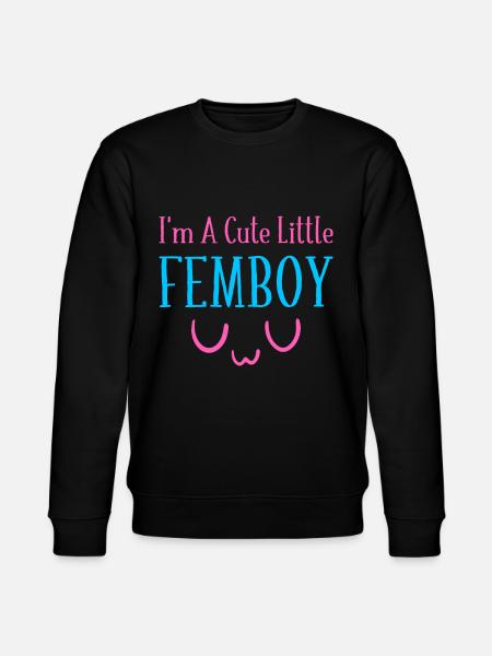 I'm a cute little femboy UwU Crossdressing - Stanley/Stella CHANGER Unisex Organic Sweatshirt - black