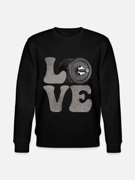 Bodybuilding Bodybuilder Weights - Stanley/Stella CHANGER Unisex Organic Sweatshirt - black