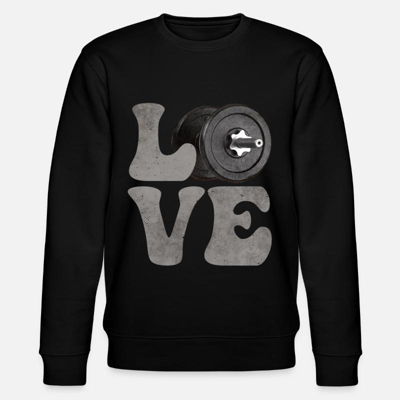 Bodybuilding Bodybuilder Gewichte - Stanley/Stella Unisex Bio-Sweatshirt CHANGER  - Schwarz