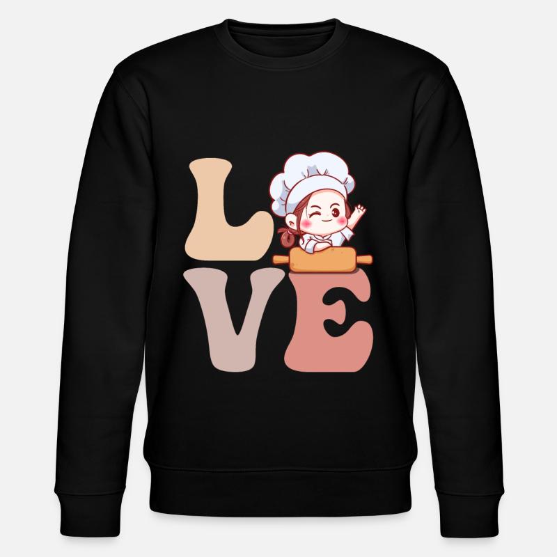 Bread baker Baking bread - Stanley/Stella CHANGER Unisex Organic Sweatshirt - black