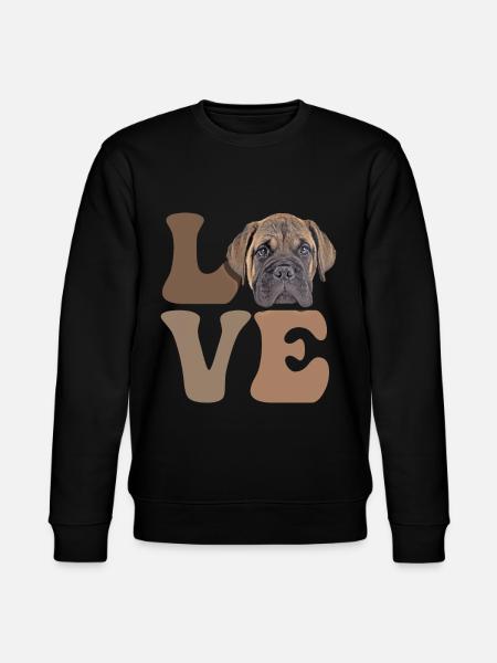 Bullmastiff Dog - Stanley/Stella CHANGER Unisex Organic Sweatshirt - black