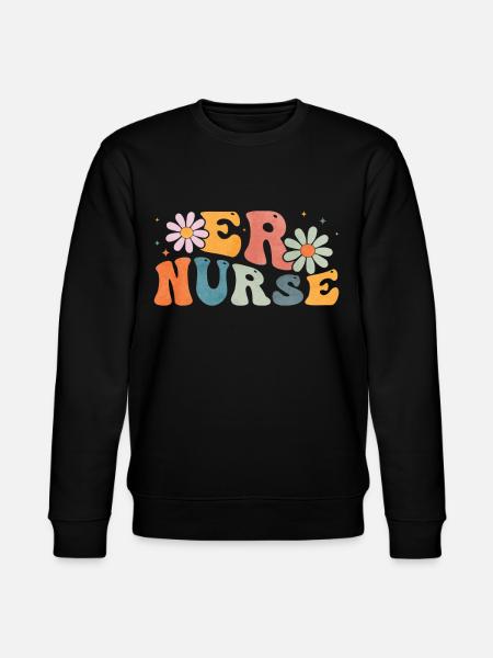 Groovy ER Nurse Emergency Nurse - Stanley/Stella CHANGER Unisex Organic Sweatshirt - black