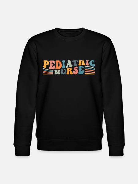Groovy Pediatric Nurse NICU Nursing - Stanley/Stella CHANGER Unisex Organic Sweatshirt - black