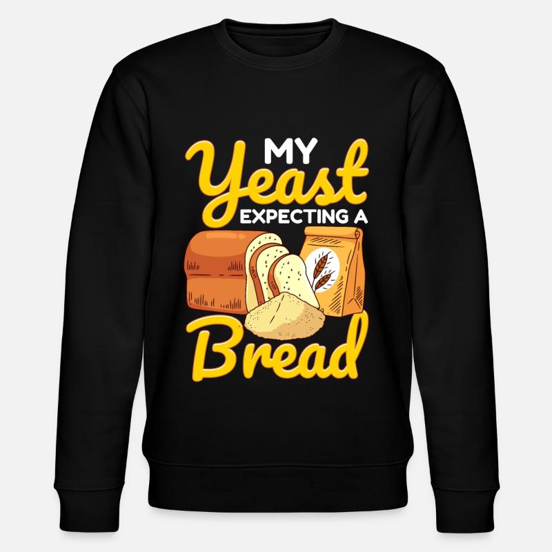 Lustiger Brotbacken-Bäcker - Stanley/Stella Unisex Bio-Sweatshirt CHANGER  - Schwarz