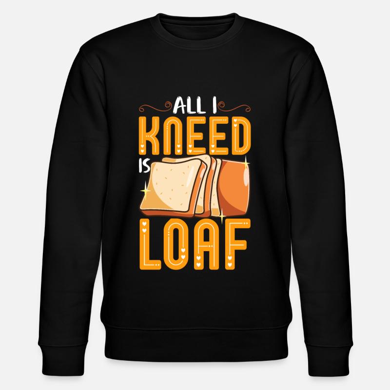 Funny bread baking baker - Stanley/Stella CHANGER Unisex Organic Sweatshirt - black