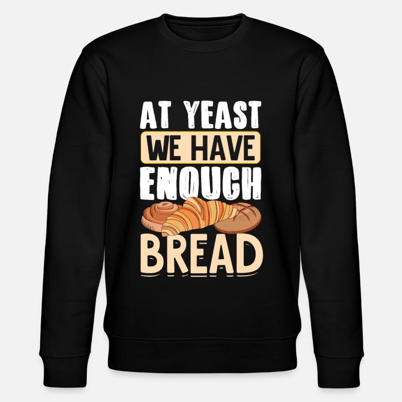 Lustiger Brotbacken-Bäcker - Stanley/Stella Unisex Bio-Sweatshirt CHANGER  - Schwarz